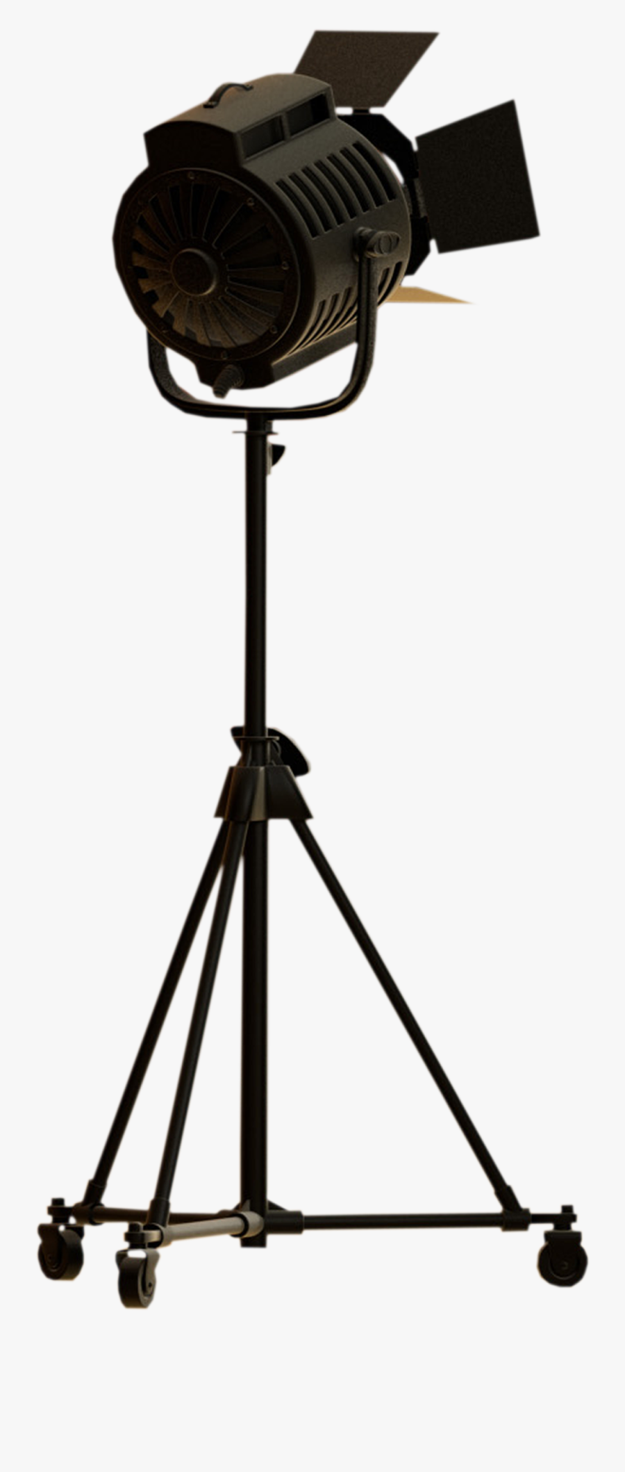 Vector Black And White Library Clip Art Transprent - Spot Light With Stand Png, Transparent Clipart