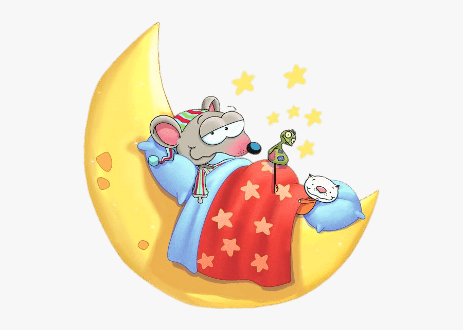 Toopy & Binoo Napping On The Moon - Toopy And Binoo Moon, Transparent Clipart