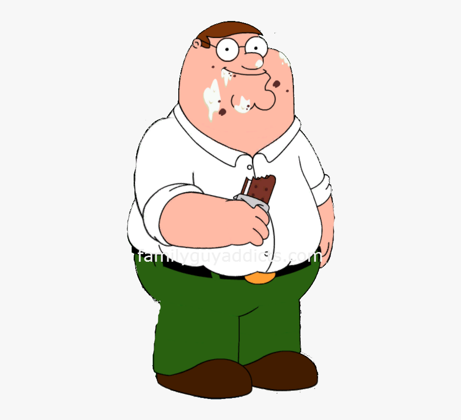 Ice Cream Sandwich Peter - Peter Griffin Transparent Background, Transparent Clipart
