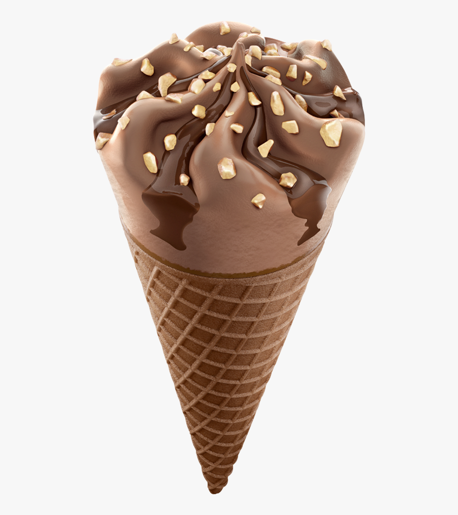 D Mockup Dale Sorvetes - Chocolate Cornetto Ice Cream, Transparent Clipart