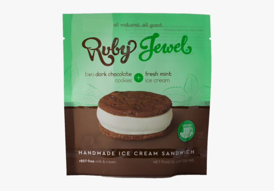 Ruby Ice Cream Sandwich, Transparent Clipart