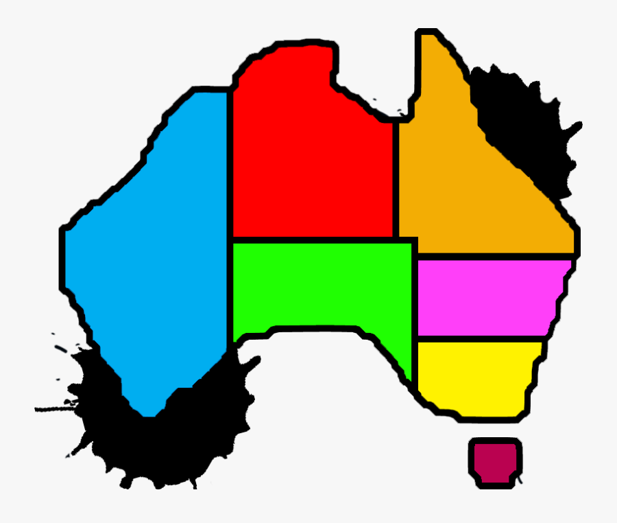 Mapimg - Australia For Kids, Transparent Clipart