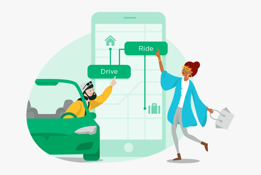 Dramatically Improve Your Commute - Carpool Offer A Ride Cartoon, Transparent Clipart