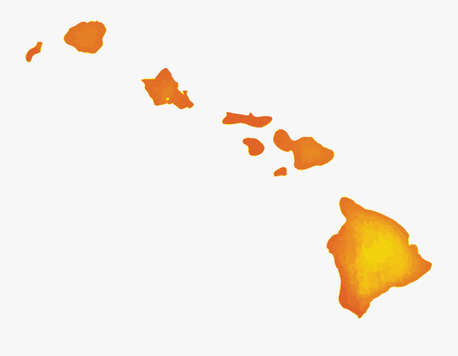 Hawaii Islands Map - Hawaii State, Transparent Clipart