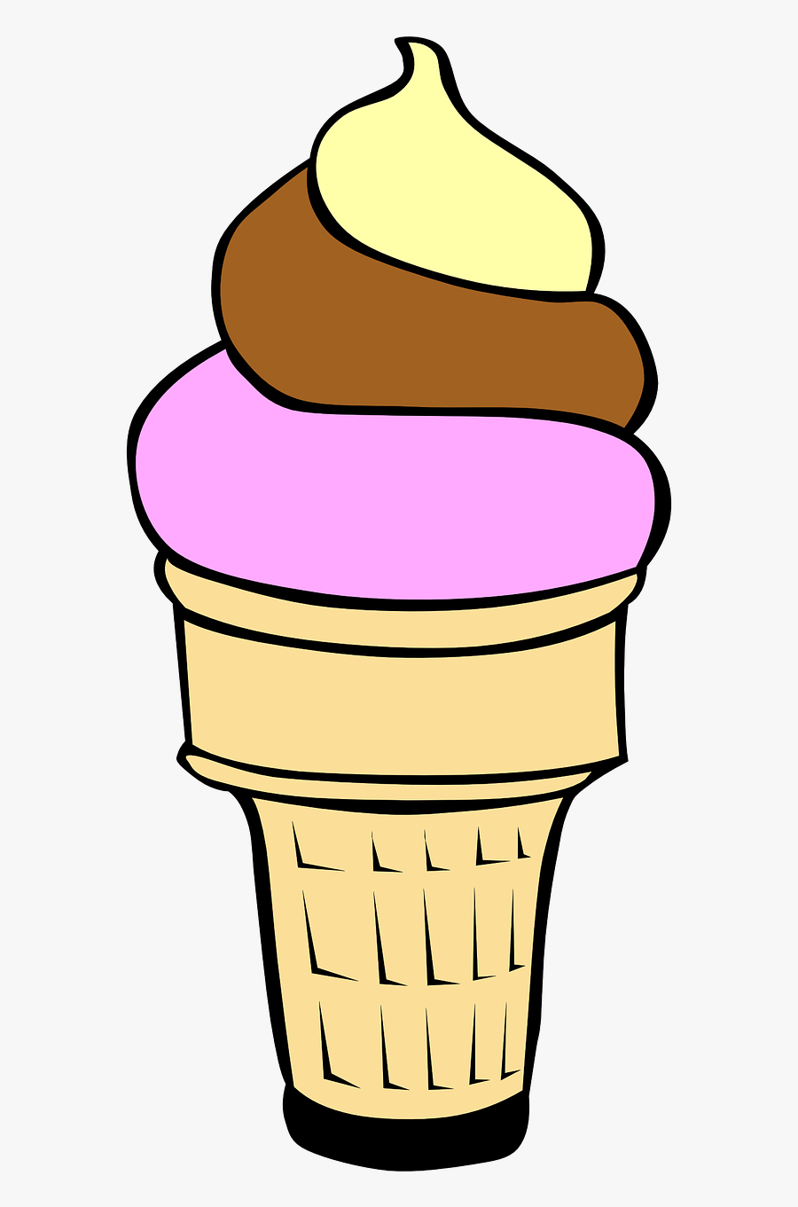 Neapolitan Ice Cream - Vanilla Ice Cream Clip Art , Free Transparent