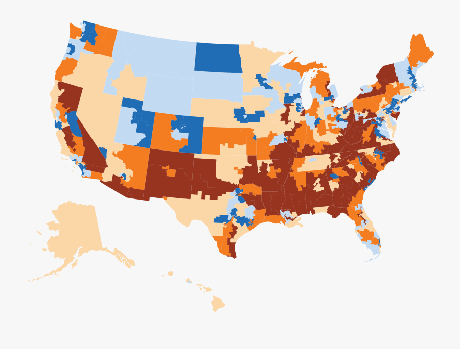 National Heat Map Of Congressional District Dci Scores - Map House Market Usa, Transparent Clipart