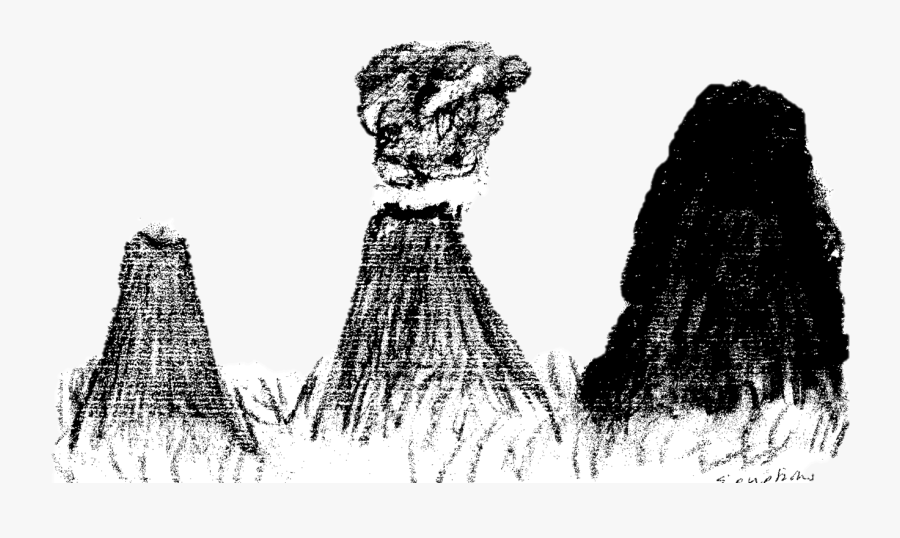 Drawn Volcano Transparent - Sketch, Transparent Clipart