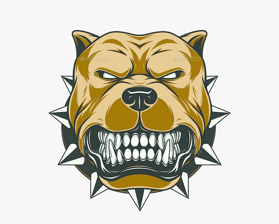 #bulldog #vicious - Angry Dog Free Vector , Free Transparent Clipart
