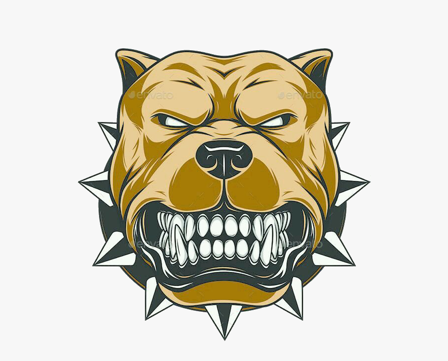 #bulldog #vicious - Angry Dog Free Vector , Free Transparent Clipart ...