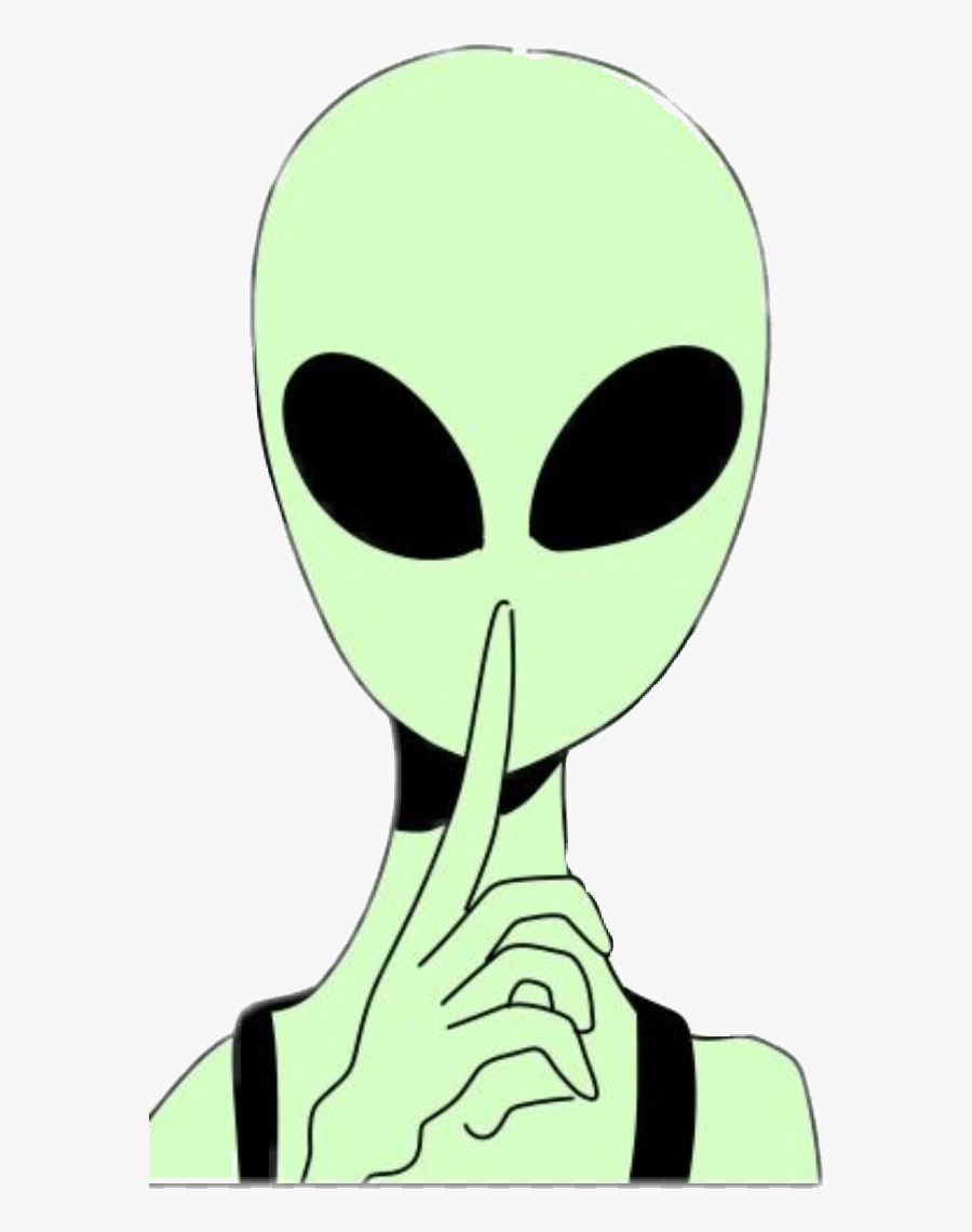 Alien Clipart Drawn For Free And Use In Presentations - Alien Drawing, Transparent Clipart