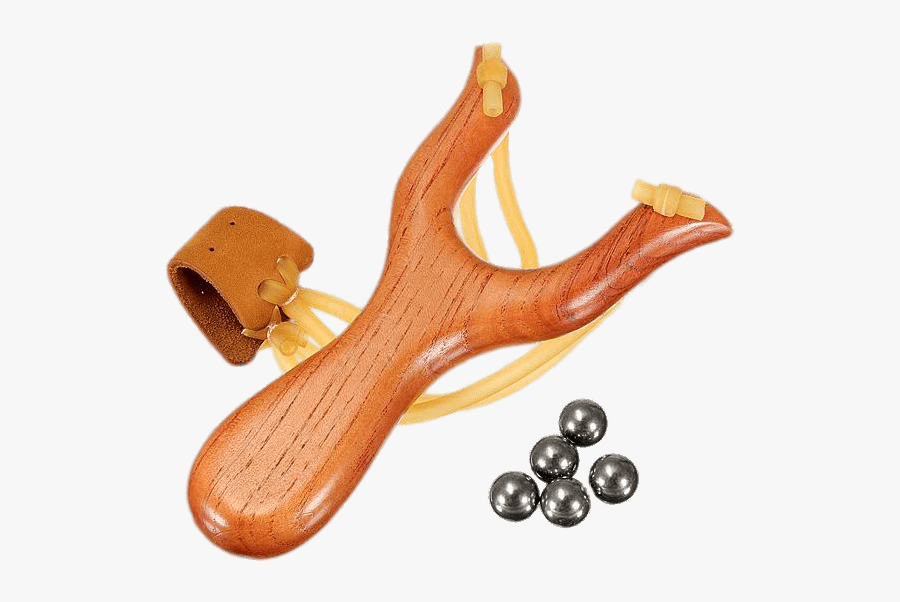 Slingshot And Bullets - Portable Network Graphics, Transparent Clipart