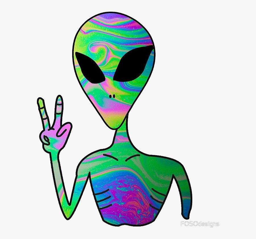 Alien Clipart Trippy X Transparent Png - Trippy Alien, Transparent Clipart