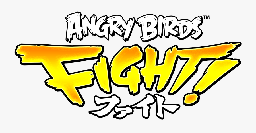 Transparent Angry Birds Slingshot Clipart - Angry Birds Fight Logo, Transparent Clipart