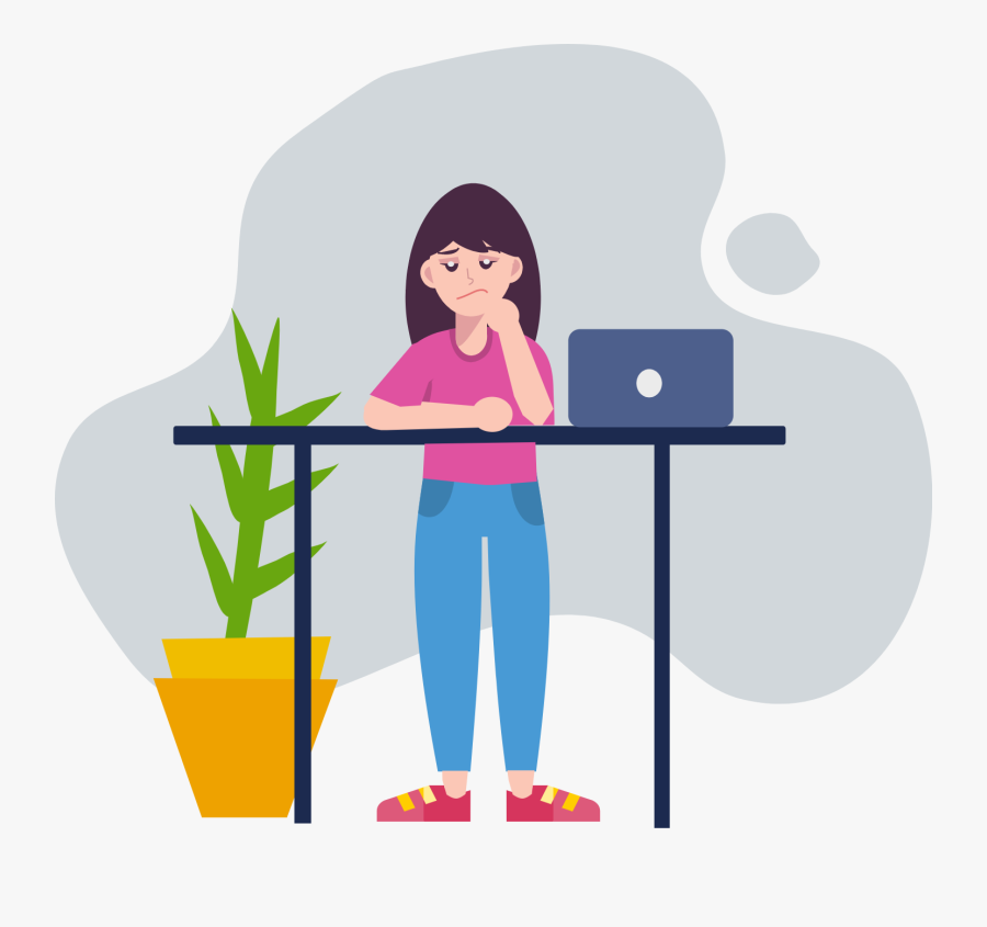 The Number 1 Reason You"re Procrastinating Is - Girl Procrastination Clipart, Transparent Clipart