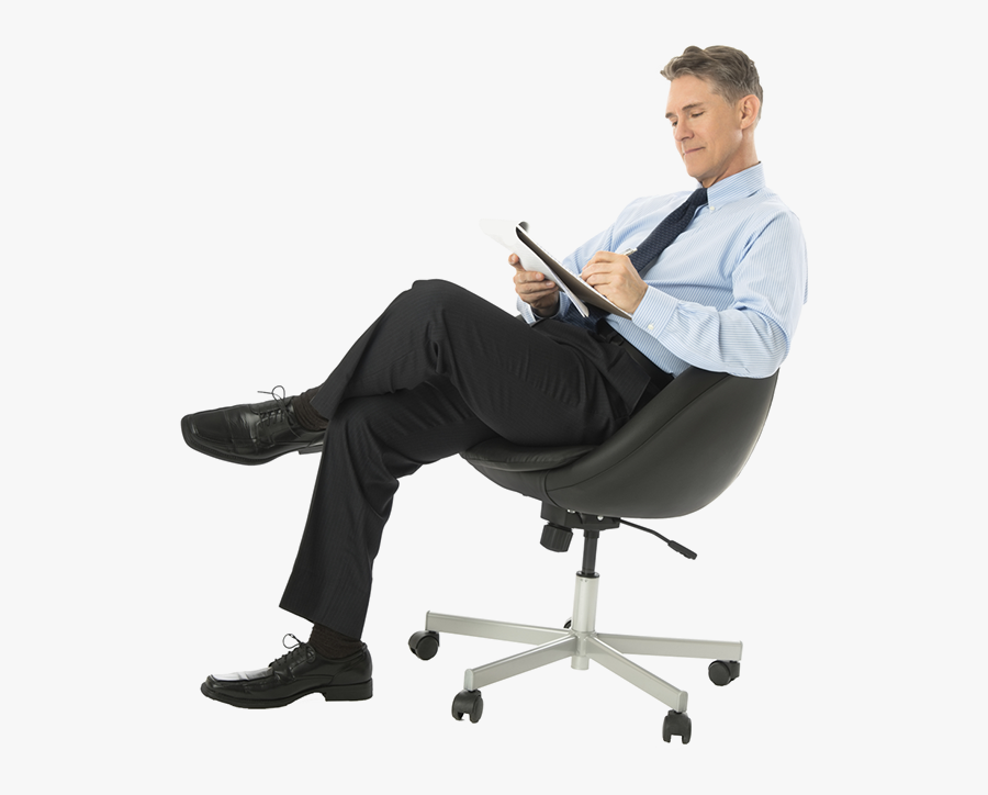 Sitting Man Png - Sitting On Chair Png, Transparent Clipart