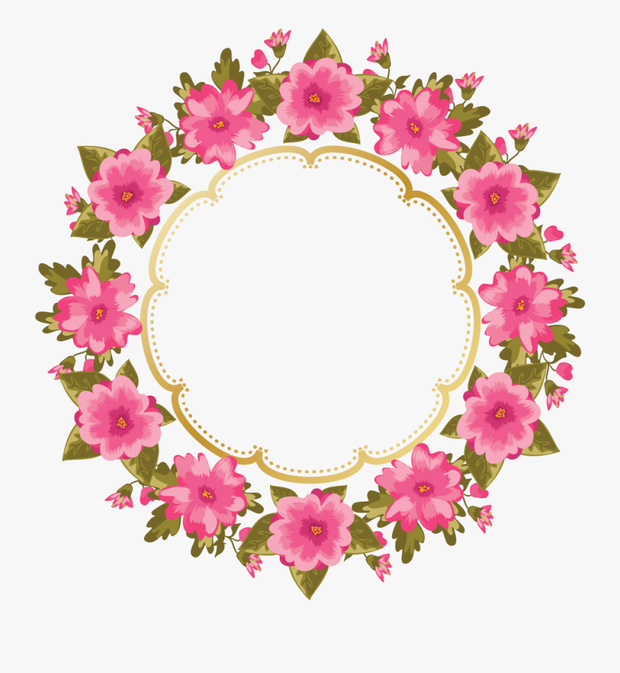 Floral Tag Em Png, Transparent Clipart