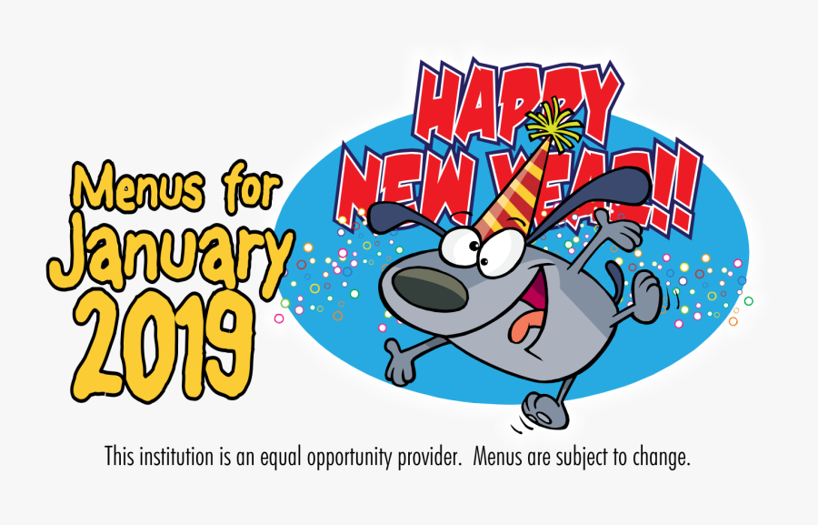 Happy New Year Cartoon, Transparent Clipart