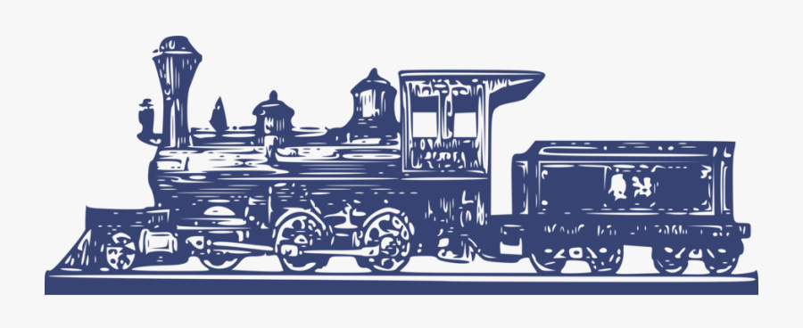 Steam Trains And Carriages Clipart, Transparent Clipart
