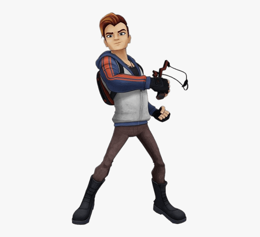 Slugterra Tad Holding Catapult Clip Arts - Slugterra Dr Blakk Son, Transparent Clipart