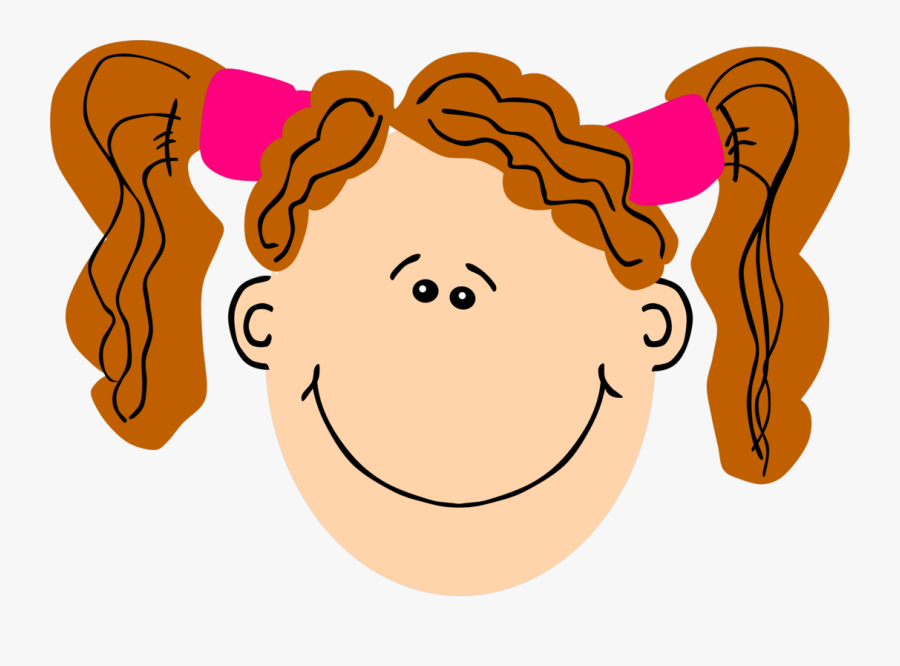 Pigtail Computer Icons Girl Brown Hair - Sad Cartoon Girl Png, Transparent Clipart