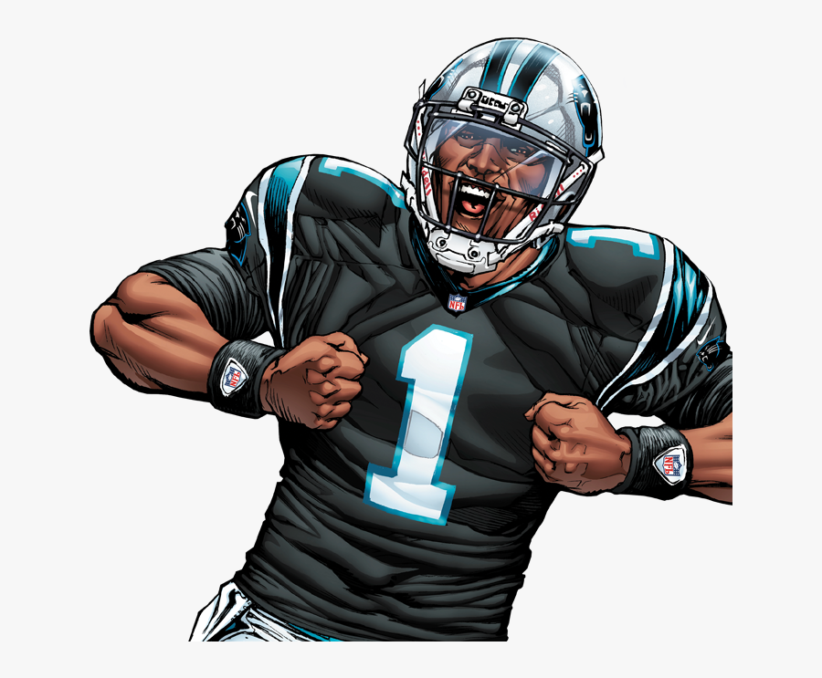 Download Cam Newton Png File - Cartoon Picture Of Cam Newton, Transparent Clipart