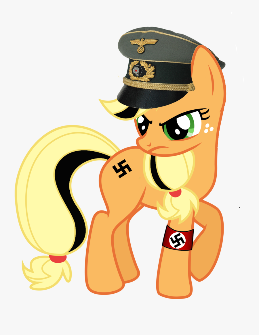 Applejack Frown Glare - Transparent Background Nazi Sign, Transparent Clipart