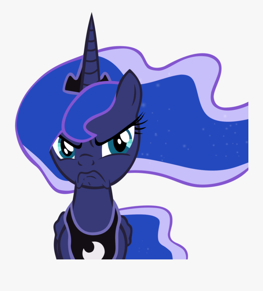 Frowning Luna By Frownfactory - My Little Pony Angry Luna Vector, Transparent Clipart
