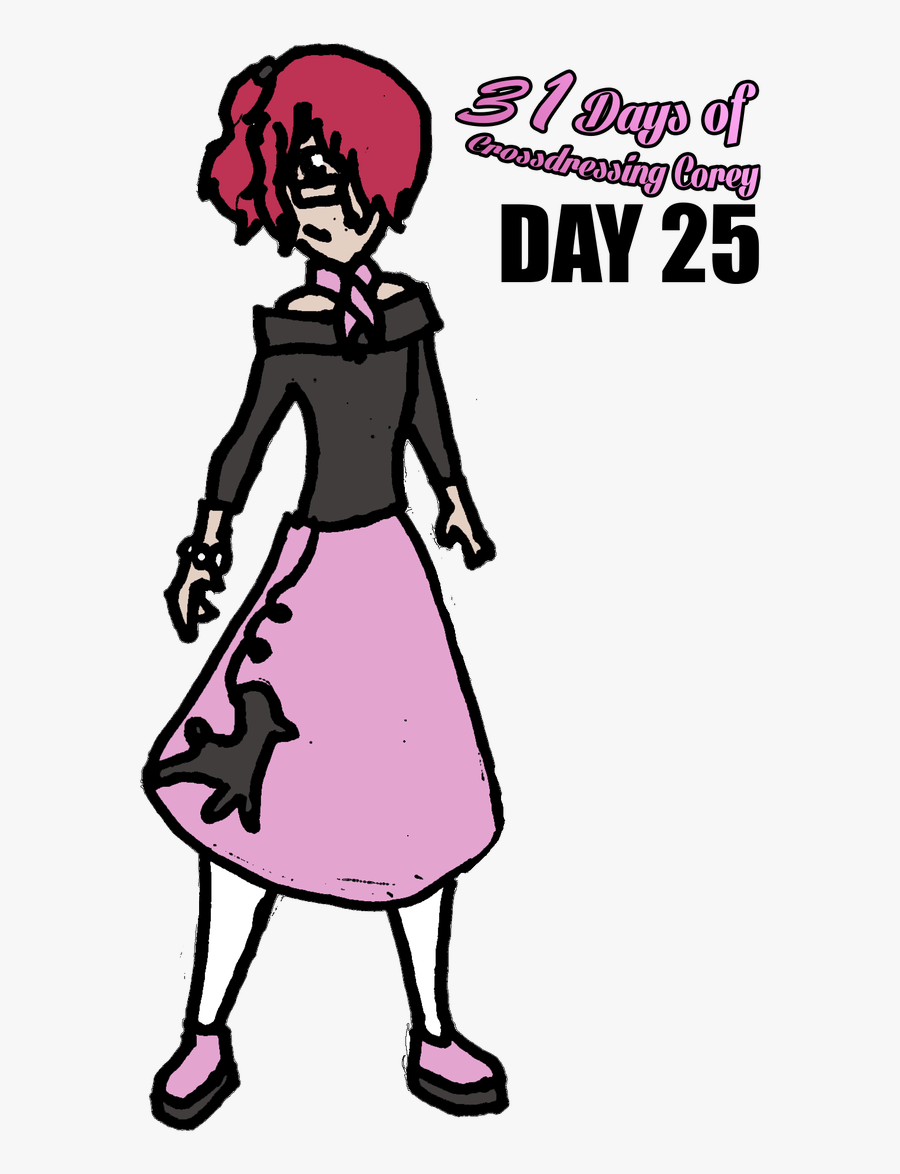 Days Of Crossdressing Corey Day Skirt - Illustration, Transparent Clipart