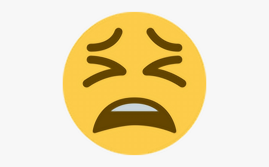 #disgust #tired #sleepy #no #unhappy #upset #annoyed - Cara Cansada Emoji, Transparent Clipart