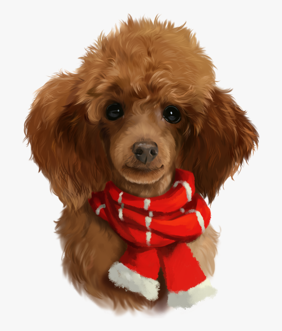 Red Poodle Watercolor Painting By Kajenna - Watercolor Painting, Transparent Clipart