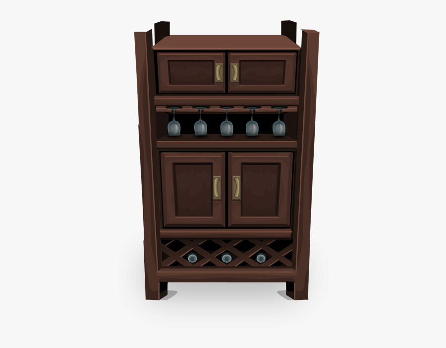 Storage Cabinet Cupboard - Cupboard, Transparent Clipart