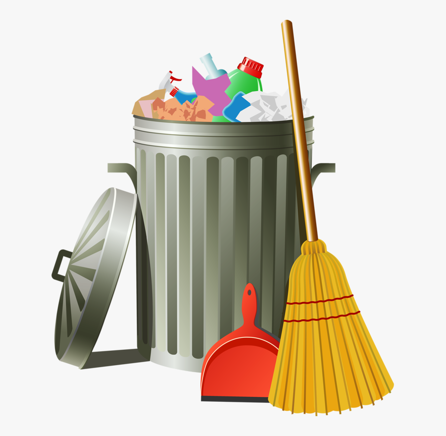 Transparent Cleaning Clipart Png - Clipart Garbage Bin Png , Free