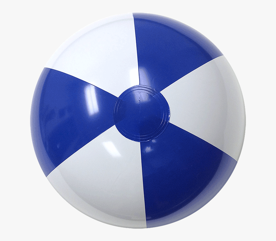 Blue And White Beach Ball Png - Blue White Beach Ball, Transparent Clipart