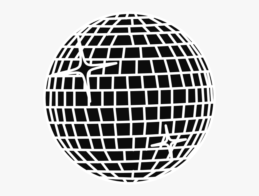 Transparent Disco Ball Clipart Black And White - Spider House Ballroom Logo, Transparent Clipart