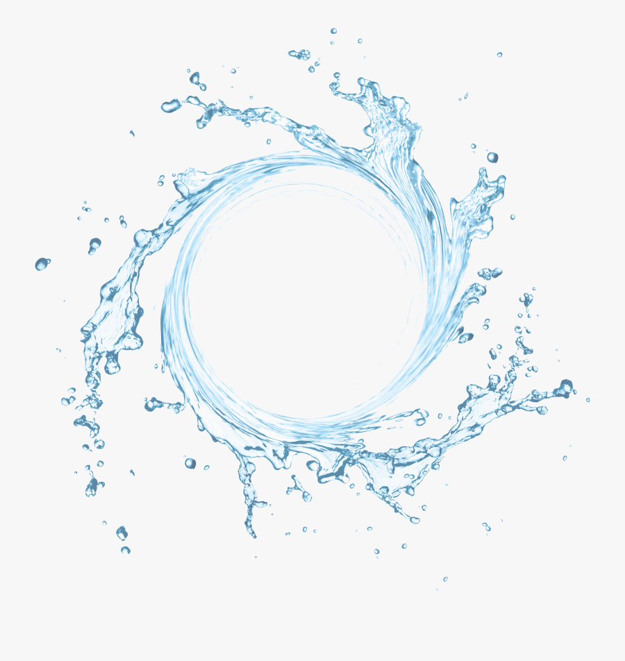 Water Drop Holi Cycle Free Frame Clipart - Water Effect Png, Transparent Clipart