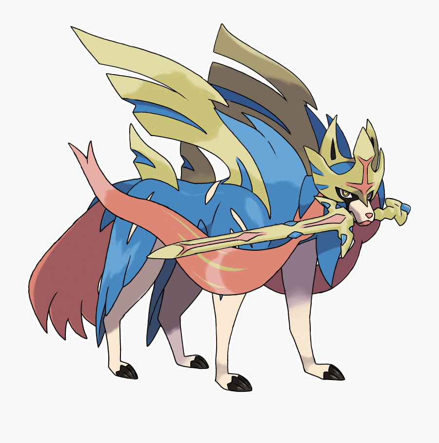 Pokemon Sword And Shield - Zacian Pokemon, Transparent Clipart