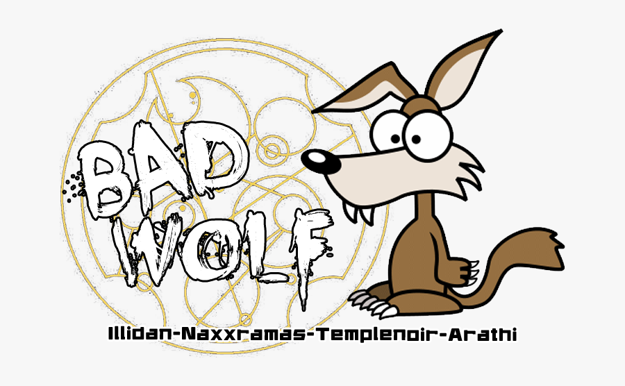 Bad Wolf / Guilde Wow Index Du Forum - Cartoon Wolf, Transparent Clipart