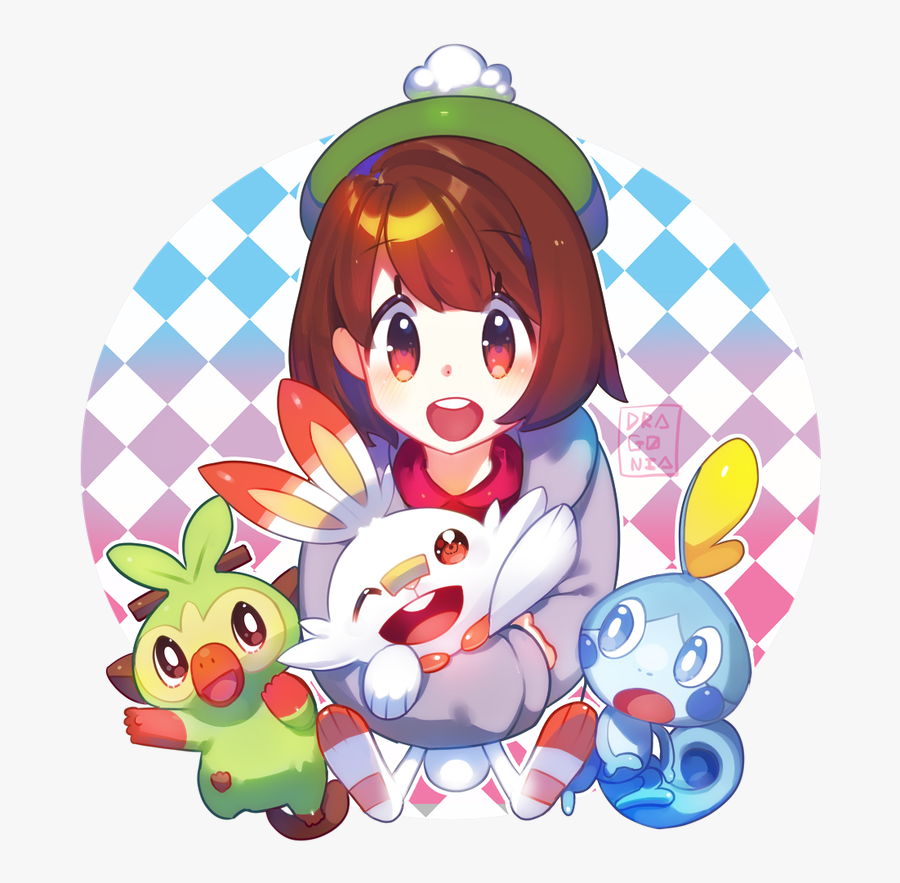 577 Kb Png - Pokemon Sword And Shield Starters Fanart, Transparent Clipart