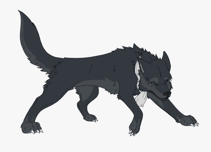 Wolf Cartoon Png - Cartoon Black Wolf Png, Transparent Clipart