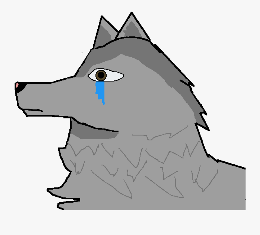 Hd Sad Wolf Cartoon Png Download - Cute Sad Wolf Cartoon, Transparent Clipart