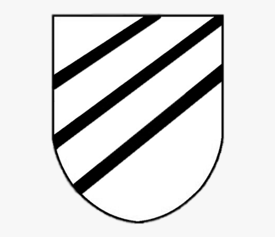 In His Hands We Can See One Handed Sword And Shield, - Line Art, Transparent Clipart