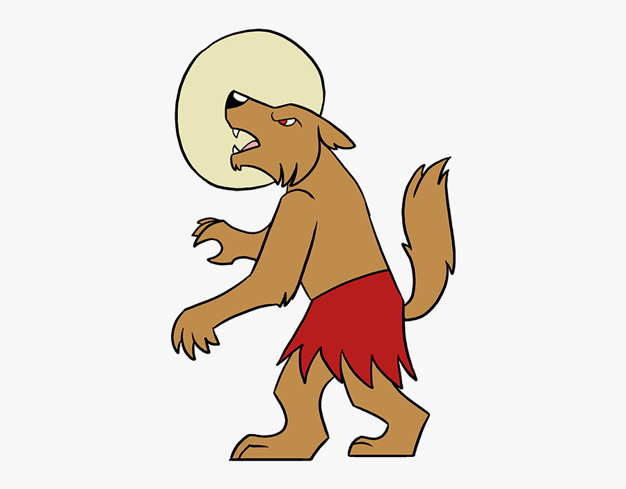 How To Draw A Werewolf - Weerwolf Stap Voor Stap Tekenen, Transparent Clipart