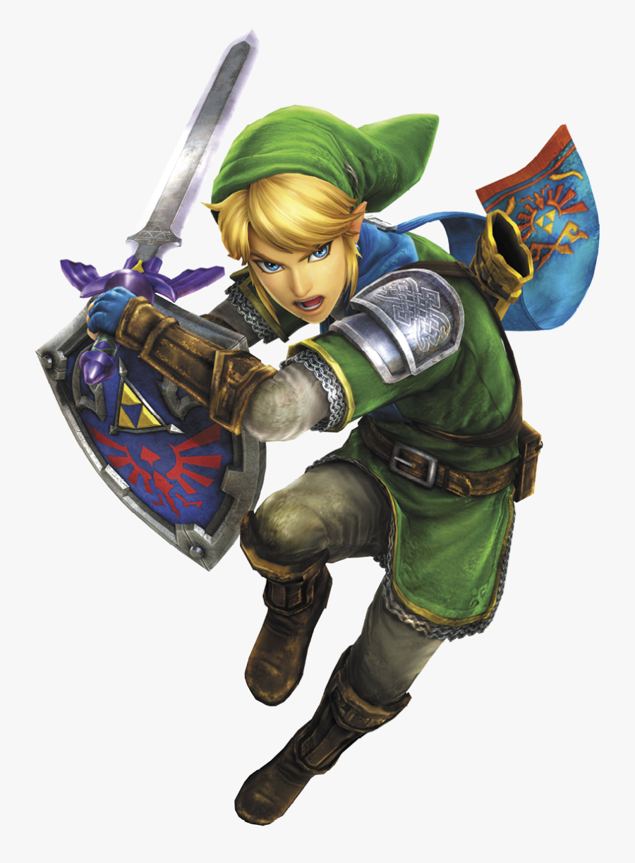 Shield Sword Png - Link With Master Sword, Transparent Clipart