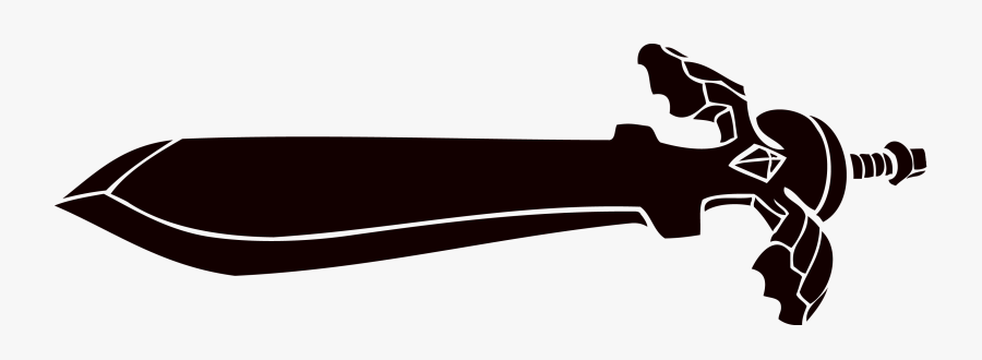Clipart Freeuse Library Master Sword By Reptiletc On - Black And White Zelda Master Sword, Transparent Clipart