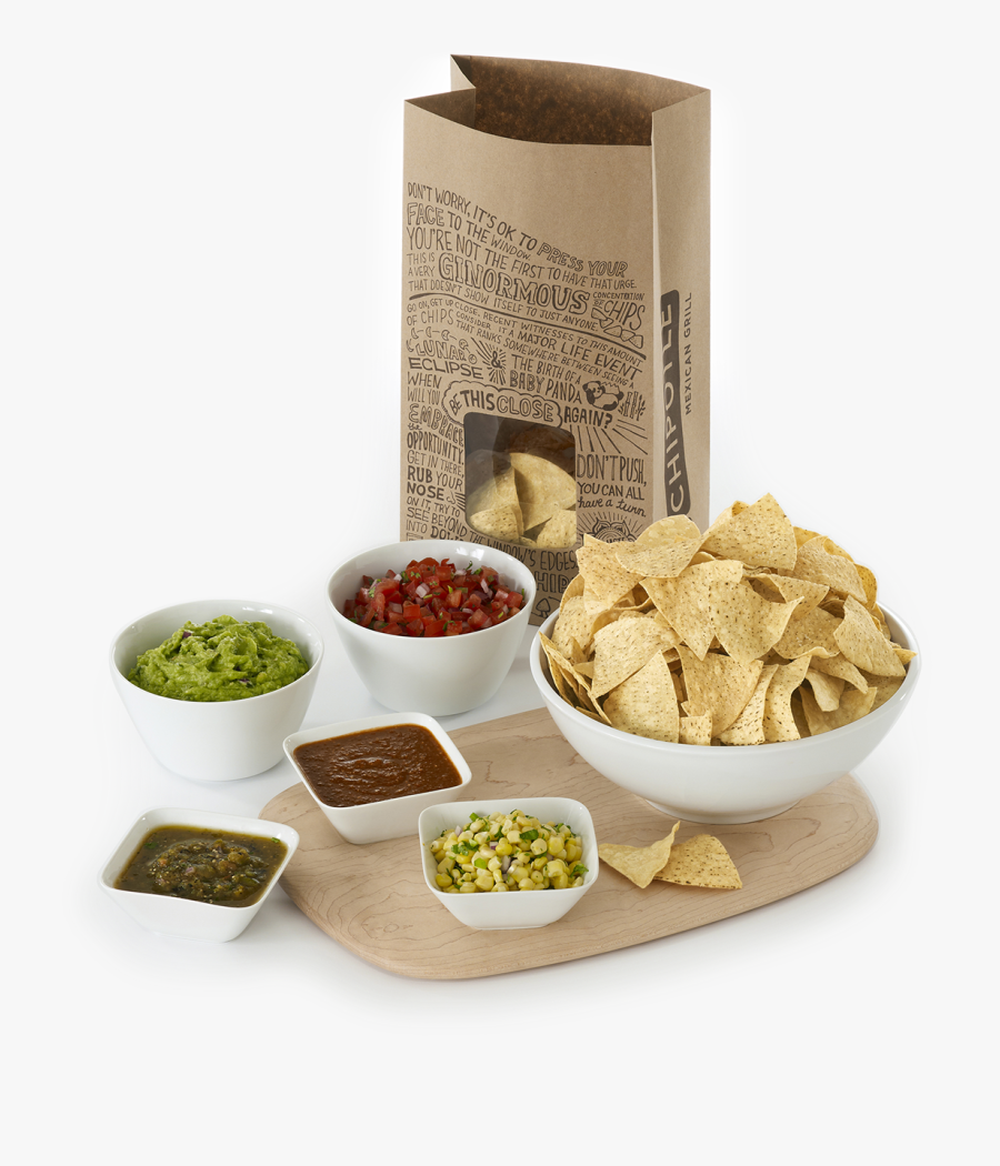 Transparent Chipotle Burrito Png - Large Chips And Guac Chipotle, Transparent Clipart