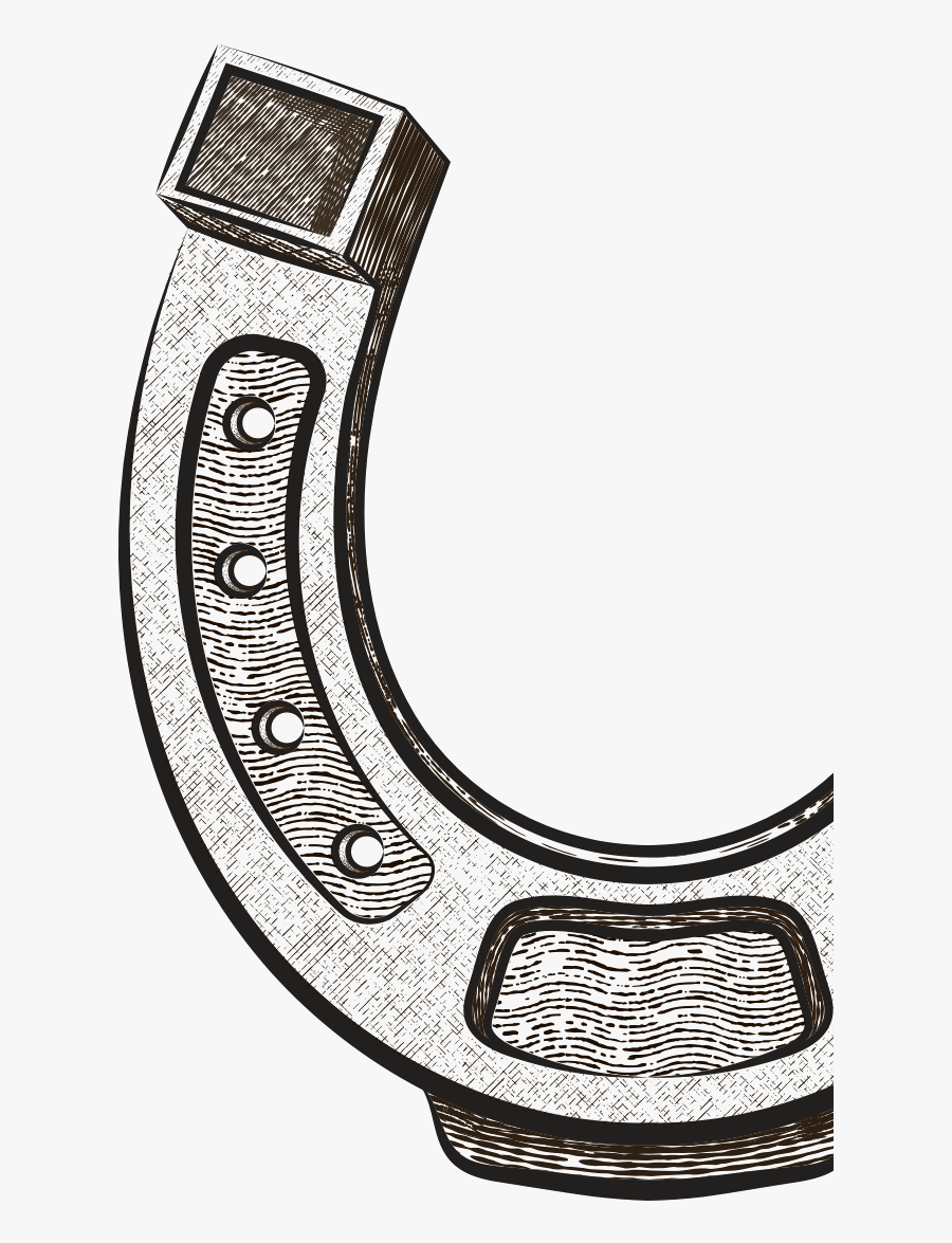 Herradura Blanco Y Negro, Transparent Clipart