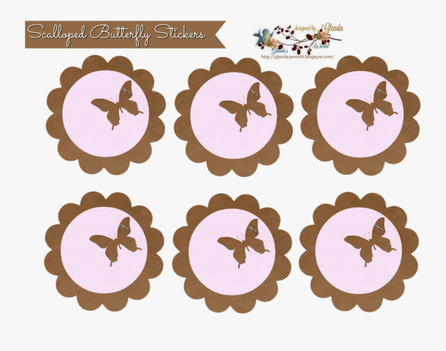 Scalloped Circle Clipart, Transparent Clipart