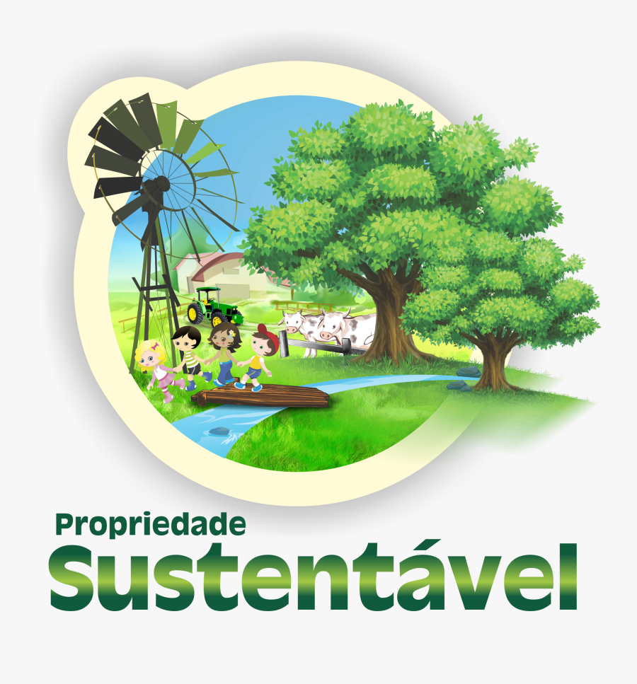 Clip Art Fundo Rural - Sustentabilidade Propriedade Rural Png, Transparent Clipart