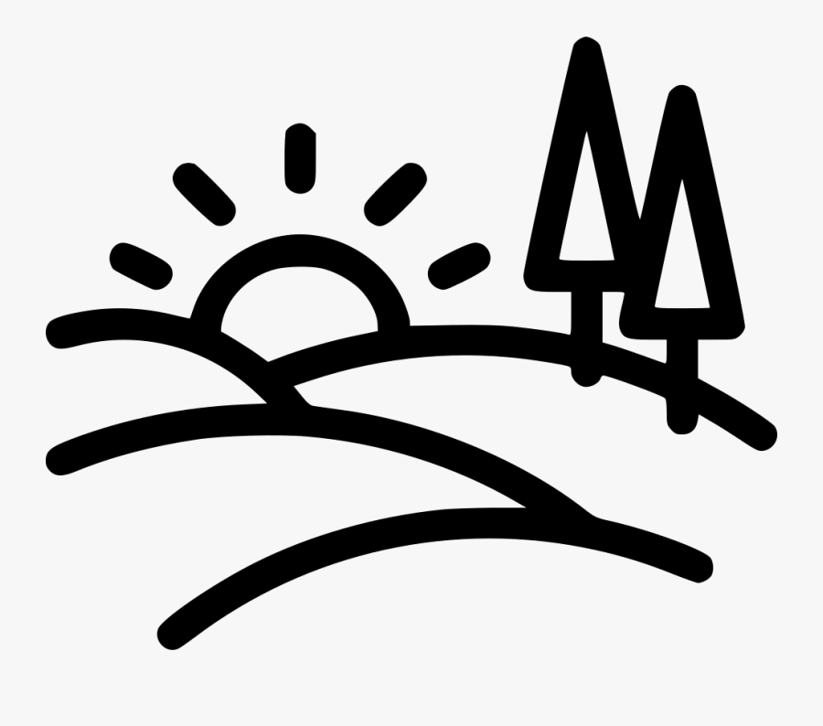 Rural Clipart Country Landscape - Landscape Icon Png, Transparent Clipart