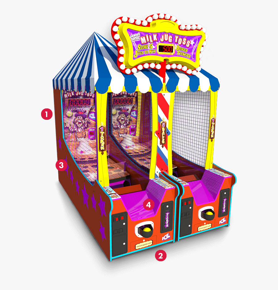 Dave And Busters Milk Jug Game, Transparent Clipart